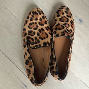 JCrew Leopard real calf hair shoes